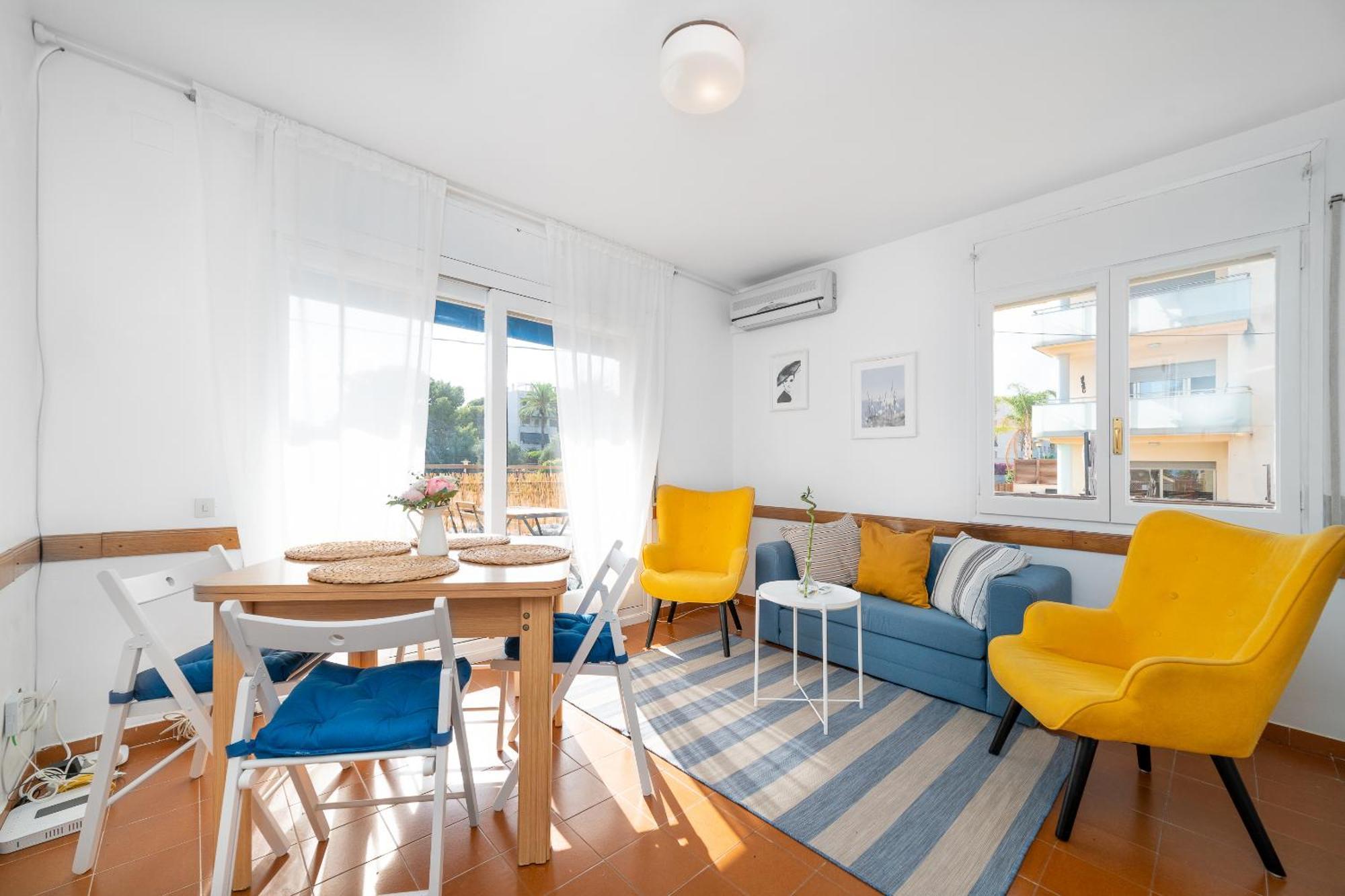 Beach Flat With Terrace Sant Salvador Luaran gambar