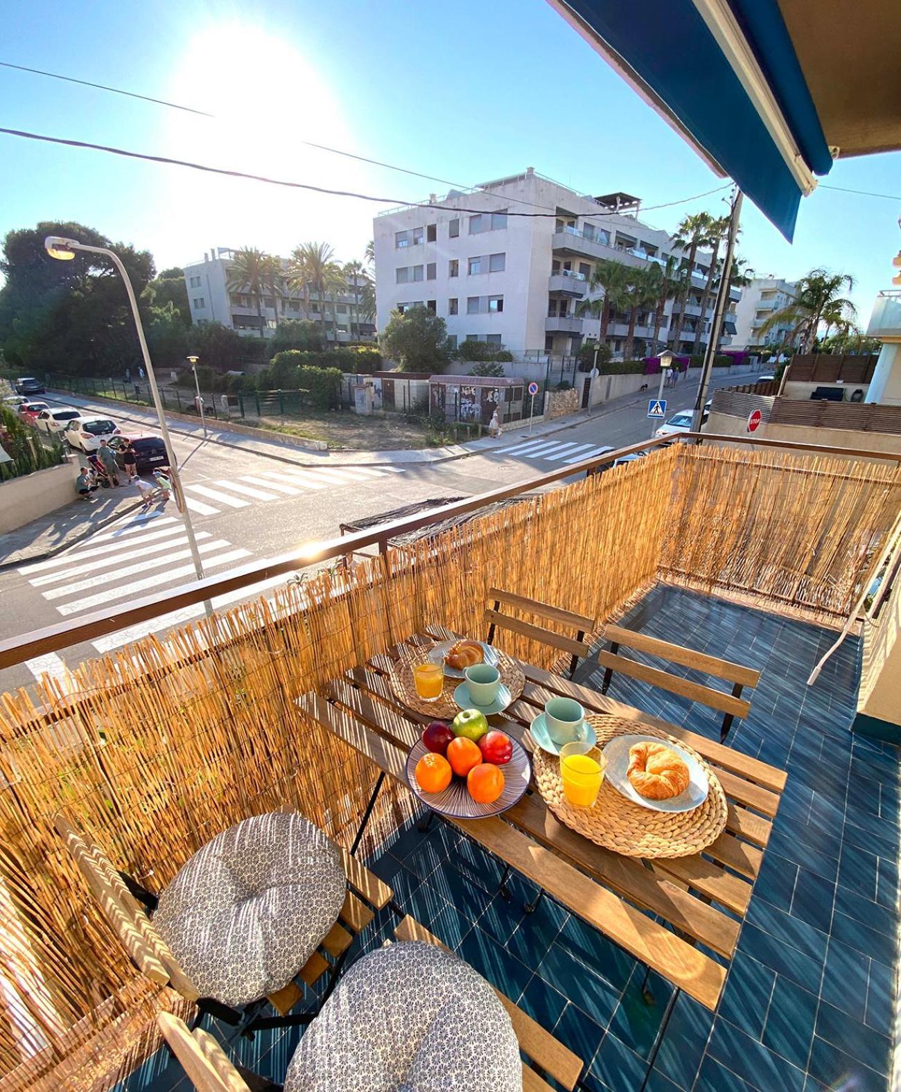 Beach Flat With Terrace Sant Salvador Luaran gambar